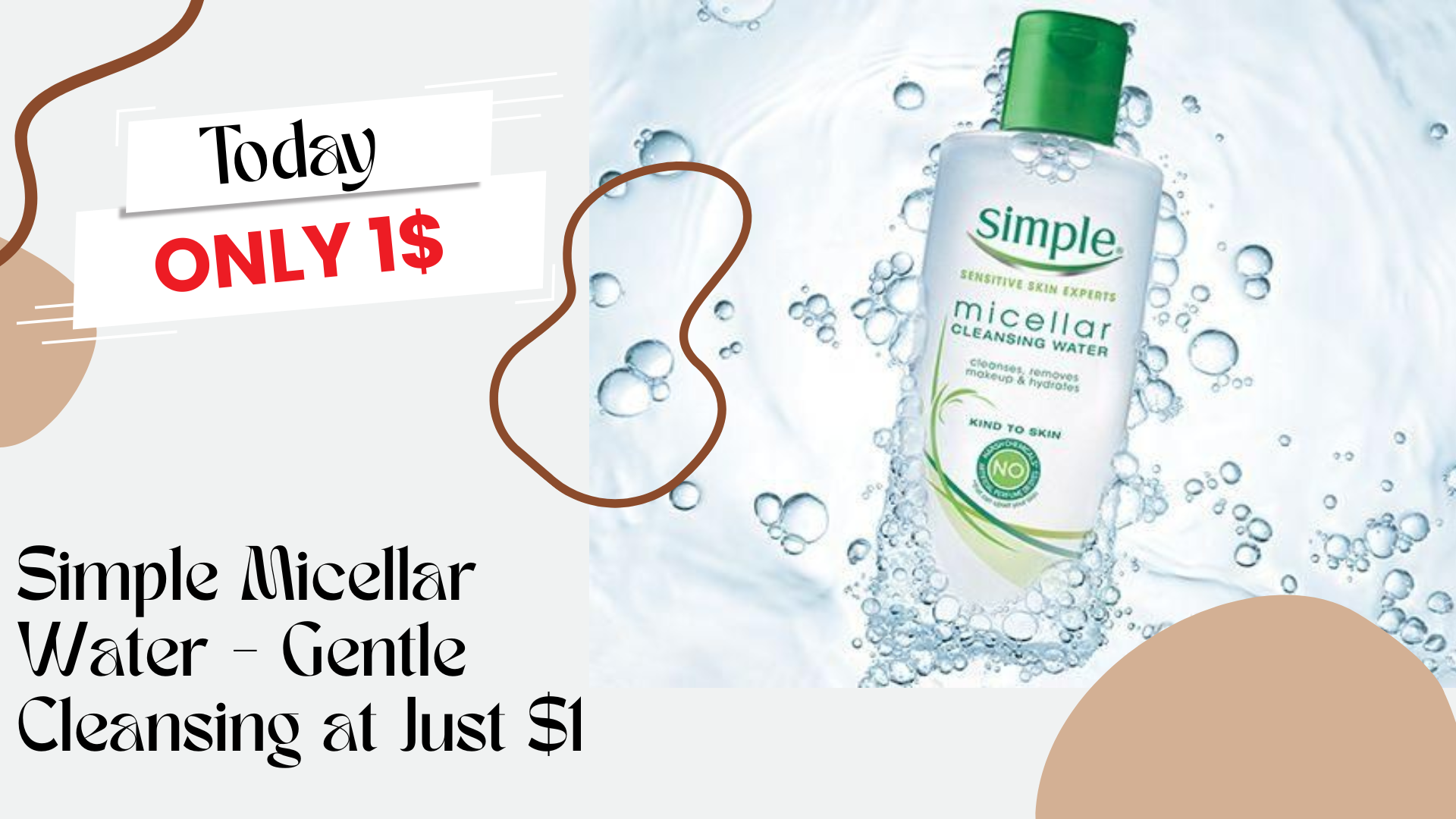 Simple Micellar Water - Gentle Cleansing at Just $1